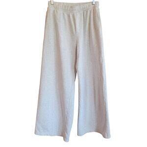 Aeropostale Cream Wide Leg Lounge Pants Soft Fleece Pull On Y2K Casual Small